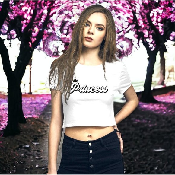 Disco Lemonade Y2K Princess Baby Tee, Crop Top, Y2K, Retro TShirt, Tee, DiscoLem - Picture 7 of 10